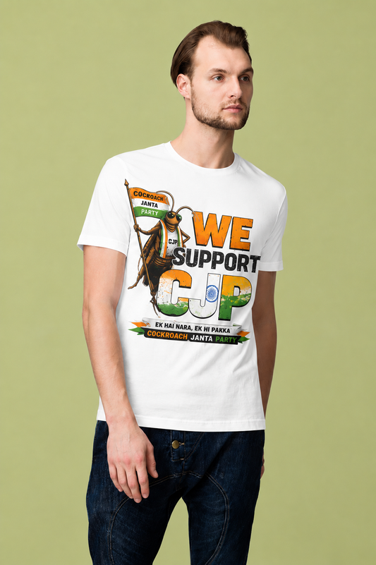 We Support CJP - Cockroach Jnata Party TShirt